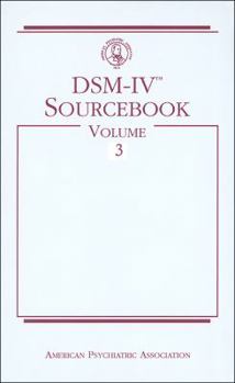 Hardcover Dsm-Iv(r) Sourcebook, Volume 3 Book