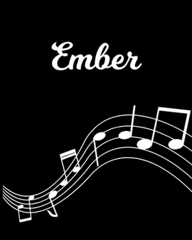 Paperback Ember: Sheet Music Note Manuscript Notebook Paper - Personalized Custom First Name Initial E - Musician Composer Instrument C Book