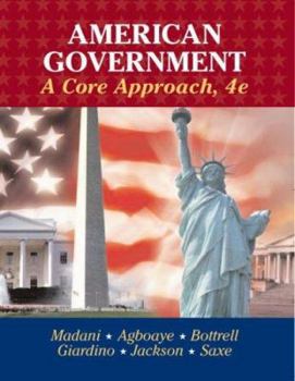 Paperback American Government: A Core Approach [With CDROM] Book