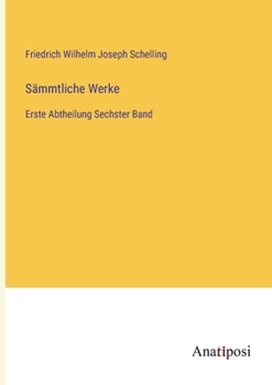 Paperback Sämmtliche Werke: Erste Abtheilung Sechster Band [German] Book