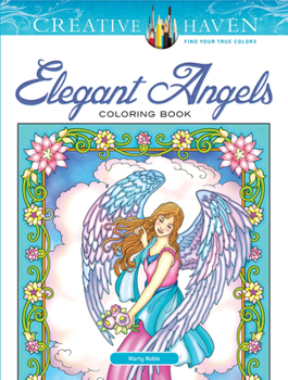 Paperback Creative Haven Elegant Angels Coloring Book