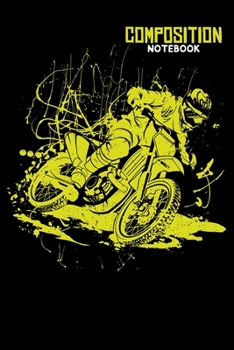 Composition Notebook: Dirt Bike Rider Big Air Lined Notebook Journal Diary 6x9