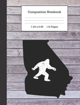 Composition Notebook: Bigfoot and Georgia Journal