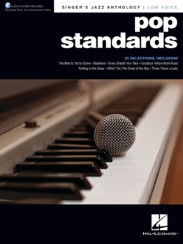 Paperback Pop Standards - Singer's Jazz Anthology Low Voice Edition with Recorded Piano Accompaniments Book