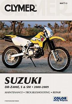 Paperback Clymer Suzuki DR-Z400E, S & SM, 2000-2009 Book