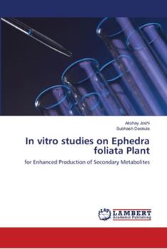 Paperback In vitro studies on Ephedra foliata Plant Book
