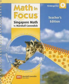 Spiral-bound Math in Focus: Singapore Math, Kindergarten B Book