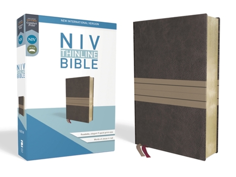 Imitation Leather NIV, Thinline Bible, Imitation Leather, Brown, Red Letter Edition Book