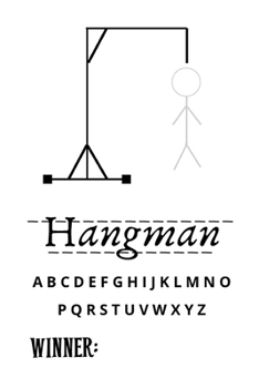 Paperback Hangman: Funny and beautiful brain game book Large Pages for Easy Play Book