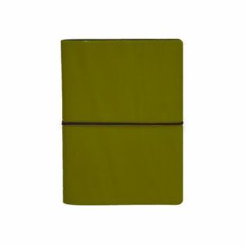 Leather Bound Ciak Lined Notebook: Lime Book