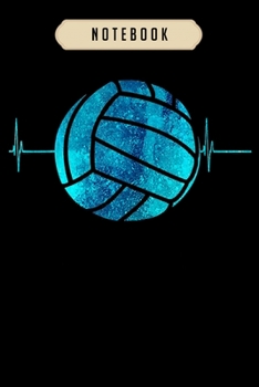 Volleyball Journal Notebook: Colorful Volleyball Heartbeat Tie Dye Blue Gift nage  journal, 6x9 ,100 pages blank lined journal/Notebook.That makes a ... volleyball, volleyball gifts for girls,boys