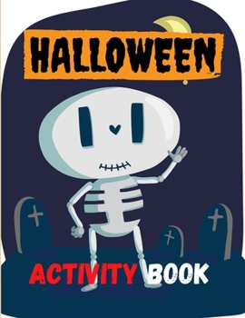 Paperback Halloween Activity Book: 8.5 x 11 in(21.59 x 27.94 cm),62 pages .Halloween maze book [French] Book