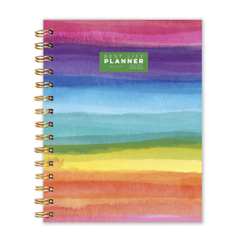 Calendar Cal 2022- Painted Rainbow Academic Year Planner Book