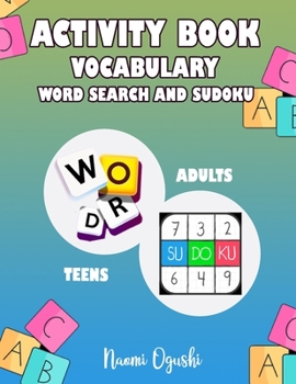 Paperback Activity Book Vocabulary Word Search Sudoku: English Version Vocabulary Teens and Adults Book
