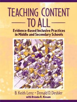 Paperback Teaching Content to All: Evidence-Based Inclusive Practices in Middle and Secondary Schools Book