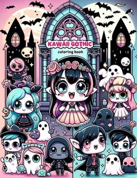 Kawaii Gothic Coloring book: Enter a Realm of Sweet Darkness with Coloring Delight! Immerse yourself in a whimsical world where gothic meets kawaii in perfect harmony.