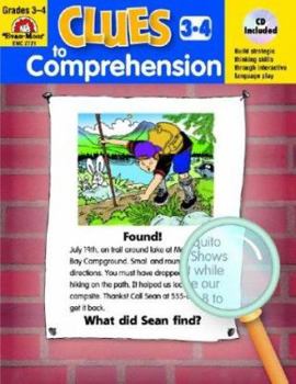 Paperback Clues to Comprehension, Grades 3-4 Book