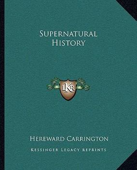 Paperback Supernatural History Book