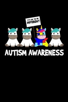 Notebook: Autism Day Unicorn Color Therapy Gift 120 Pages, 6X9 Inches, Graph Paper