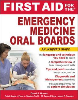 Paperback First Aid for the Emergency Medicine Oral Boards Book