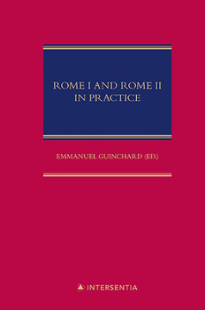 Hardcover Rome I and Rome II in Practice Book