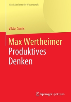 Paperback Max Wertheimer: Produktives Denken [German] Book