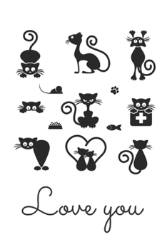 Paperback Love You: Notebook Lined 110 Pages Size (6 x 9) Book