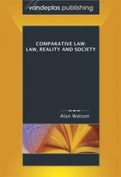 Paperback Comparative Law: Law, Reality and Society Book