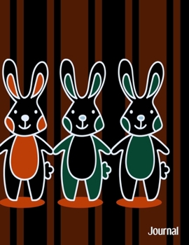 Journal: Primary Composition Notebook Kids and Adults Wide Ruled Blank Lined Paper - Rabbits I Love Theme Cover - 8.5x11 Inches (Wide Ruled Bunny Books)