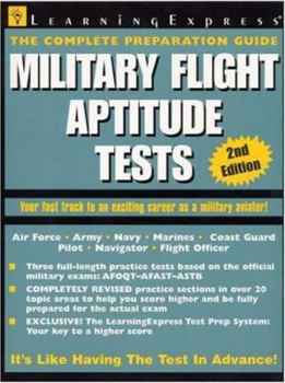 Paperback Military Flight Aptitude Tests Book