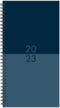 Spiral-bound Navy Duotone 2023 Small Spiral Softcover Planner Book