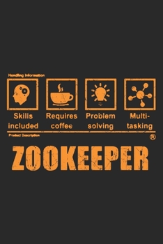 Paperback Zookeeper: Zookeeper Notebook Blank Line Family Journal Lined with Lines 6x9 120 Pages Checklist Record Book Take Notes Animal Lo Book