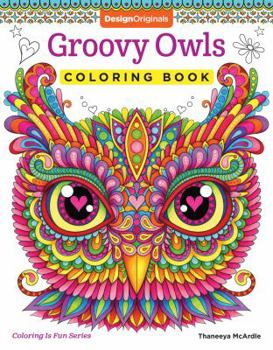 Paperback Groovy Owls Coloring Book