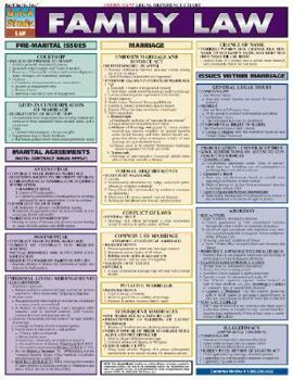 Paperback Family Law Laminate Reference Chart Book