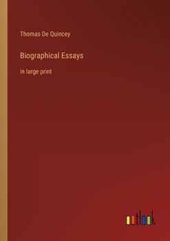 Paperback Biographical Essays: in large print Book