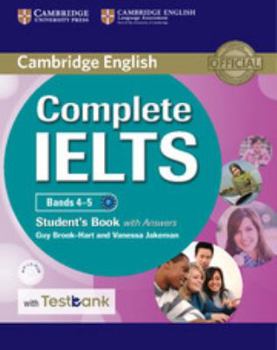 Paperback Complete Ielts Bands 4-5 Student's Book with Answers with Testbank [With CDROM] Book