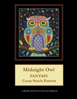 Paperback Midnight Owl: Fantasy Cross Stitch Pattern Book