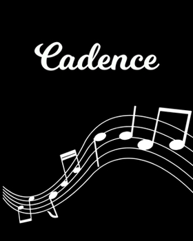 Paperback Cadence: Sheet Music Note Manuscript Notebook Paper - Personalized Custom First Name Initial C - Musician Composer Instrument C Book
