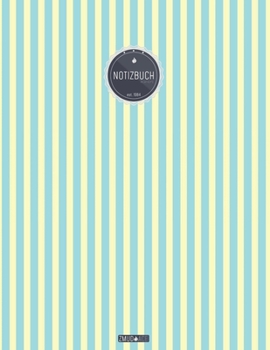 ZMUDACE Notizbuch Kariert: in DIN A4 Softcover - "ZK185 Beige hellblau Streifen" -156 leere karierte Seiten mit pers�nlichem Register + Seitenzahlen - Matheheft, Rechenheft, Schulheft, Ingenieurwissen