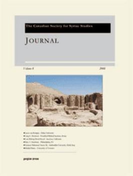 Paperback Journal of the Canadian Society for Syriac Studies 8 Book