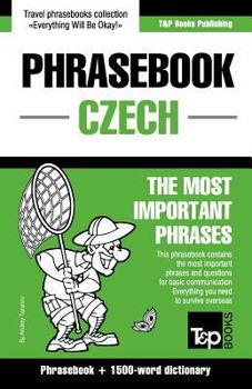 Paperback English-Czech phrasebook and 1500-word dictionary Book