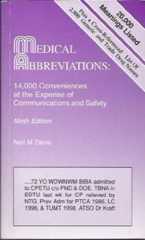 Paperback Medical Abbreviations: 14,000 Conveniences at the Expense of Communications and Safety Book