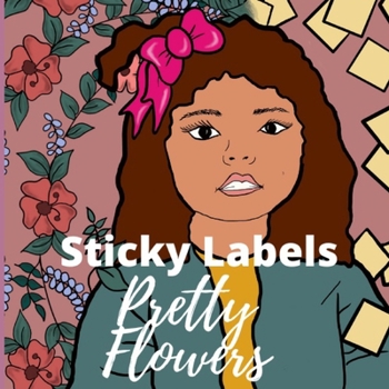 Paperback Sticky Labels Pretty Flower Book