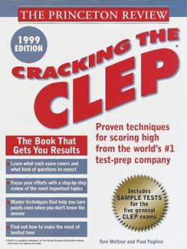 Paperback Princeton Review: Cracking the CLEP, 1999 Edition Book