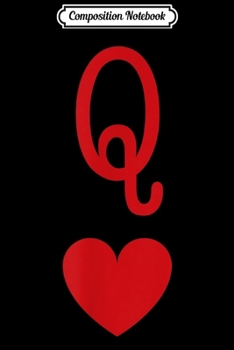 Paperback Composition Notebook: Queen Of Hearts Graphic Journal/Notebook Blank Lined Ruled 6x9 100 Pages Book