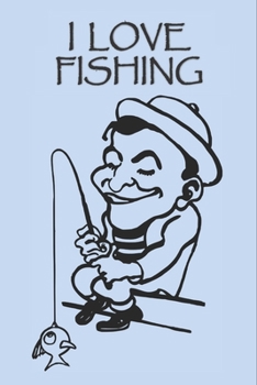 Paperback I Love Fishing: Medium Lined Fishing Journal & Notebook for keeping notes, reminders, and crafting to-do lists: Blank lined journal di Book