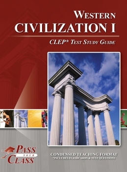 Hardcover Western Civilization I CLEP Test Study Guide Book