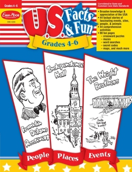 Paperback U.S. Facts & Fun, Grades 4-6 Book