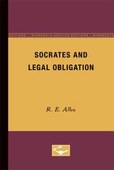 Paperback Socrates and Legal Obligation Book
