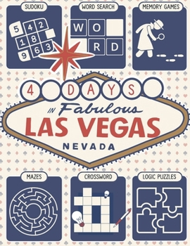 Paperback Ultimate Memory Games for Seniors: Large Print Adult Puzzle Book "4 Days in Vegas" Featuring Brain Exercises to Increase Cognitive Abilities Book